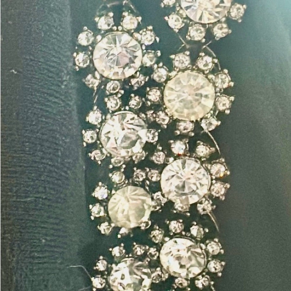 Long Rhinestone Earrings - Picture 5 of 6